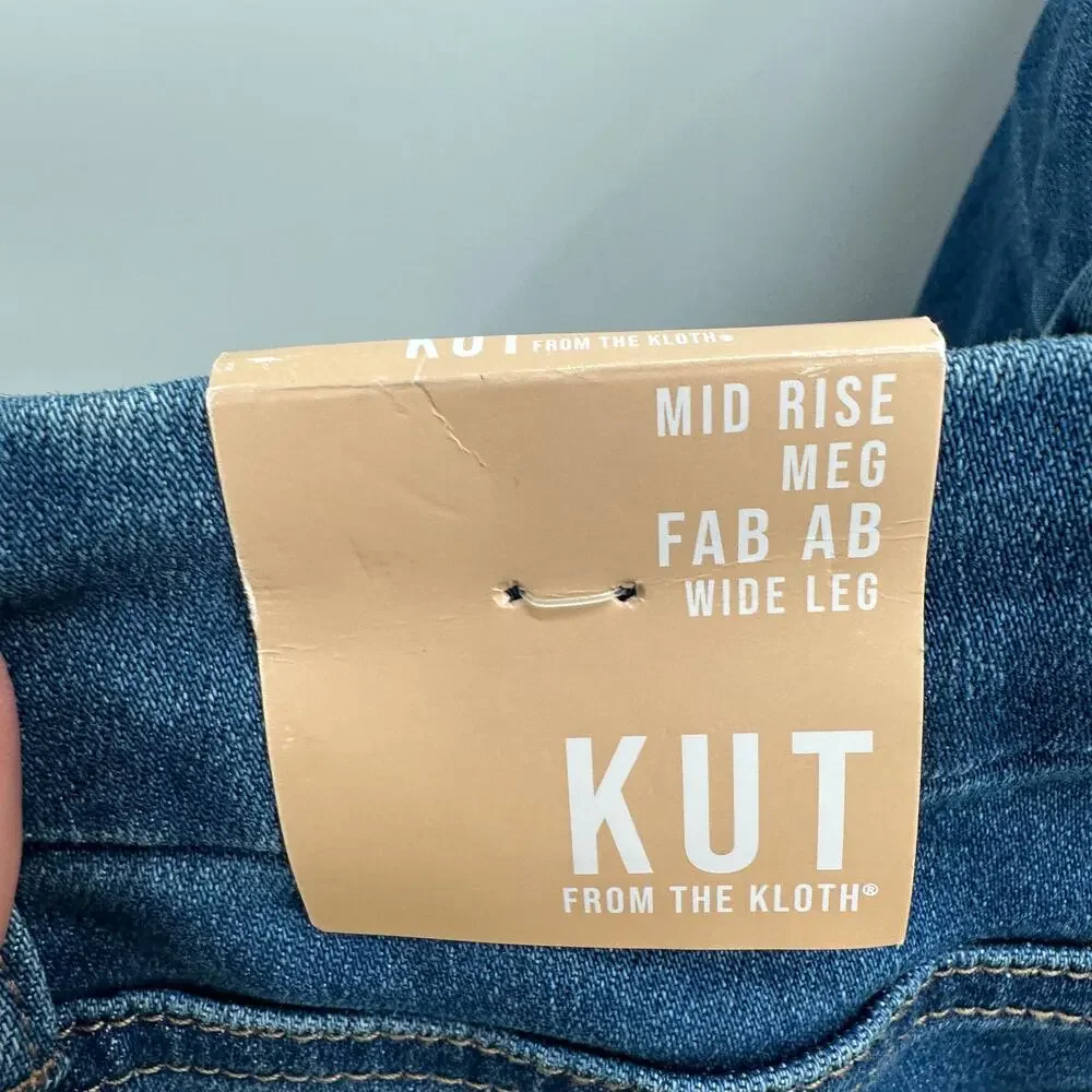 KUT FROM THE KLOTH NWT Meg Fab Ab Wide Leg Denim Jean // 16 - Picture 10 of 12